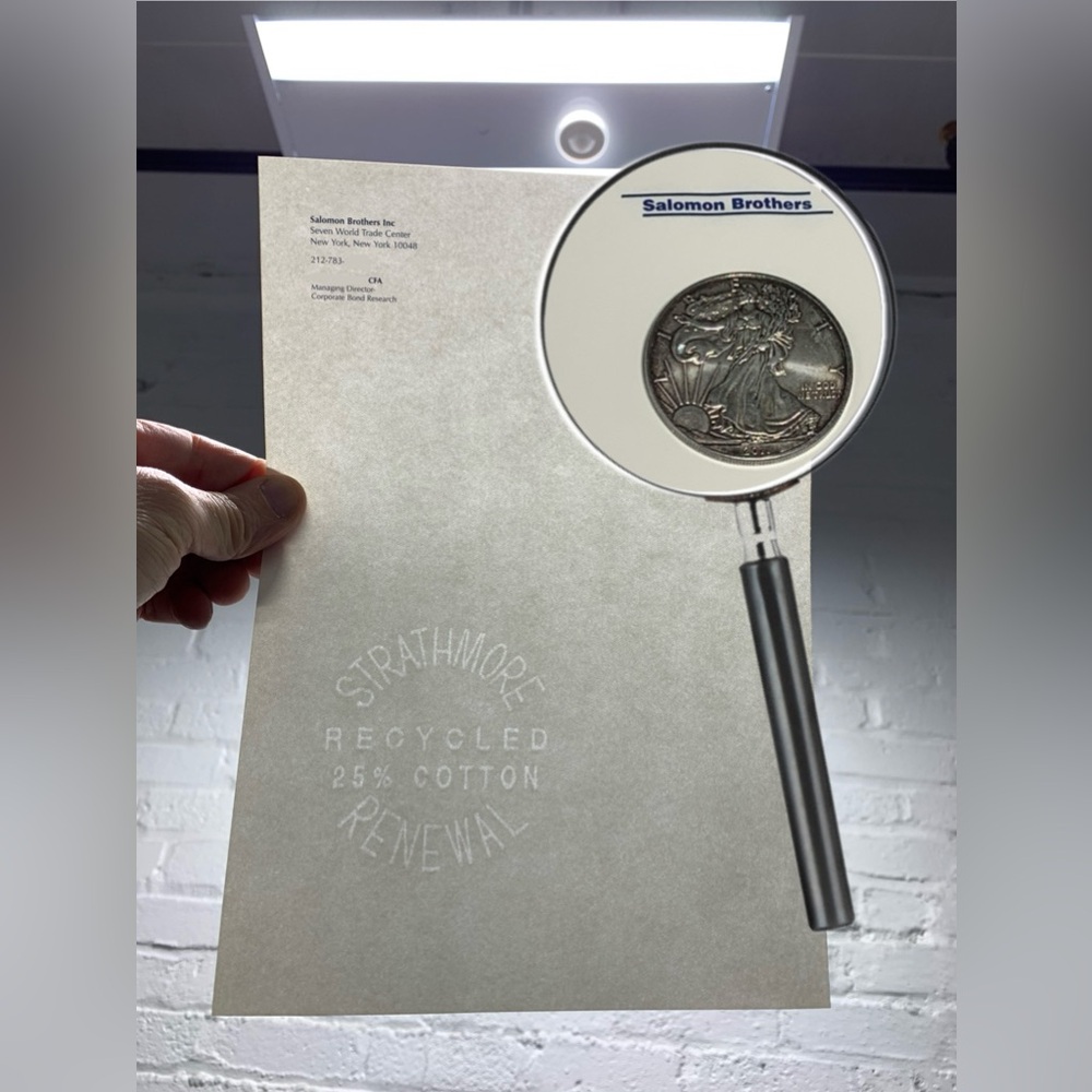 10pc Salomon Brothers 7 WTC Embossed Letterhead Wall Street Collectible Ephemera